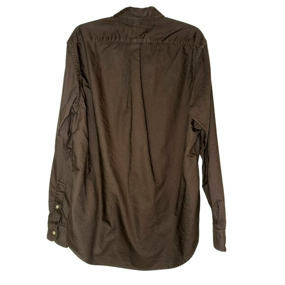 Polo Ralph Lauren Custom Fit Long Sleeve Button Down Green Shirt Size XL - Picture 2 of 10